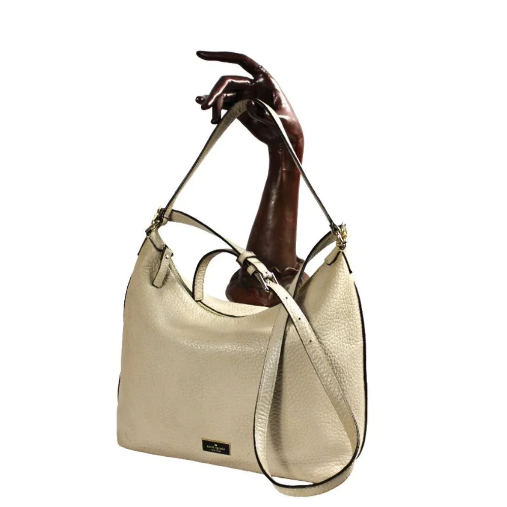 Kate Spade Prospect Place Kaia Crisp Linen Convertible Slouchy Hobo Bag